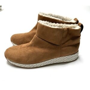 Urban Sport J Slides Tan Ollie Faux Fur/Faux Suede Waterproof Ankle Boots Size 9